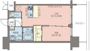 プレジオ阿波座の物件間取画像